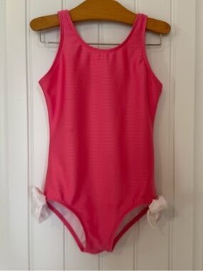 The Beaufort Bonnet Company Bradenton Bathing Suit Romany Rose Bows Size 7